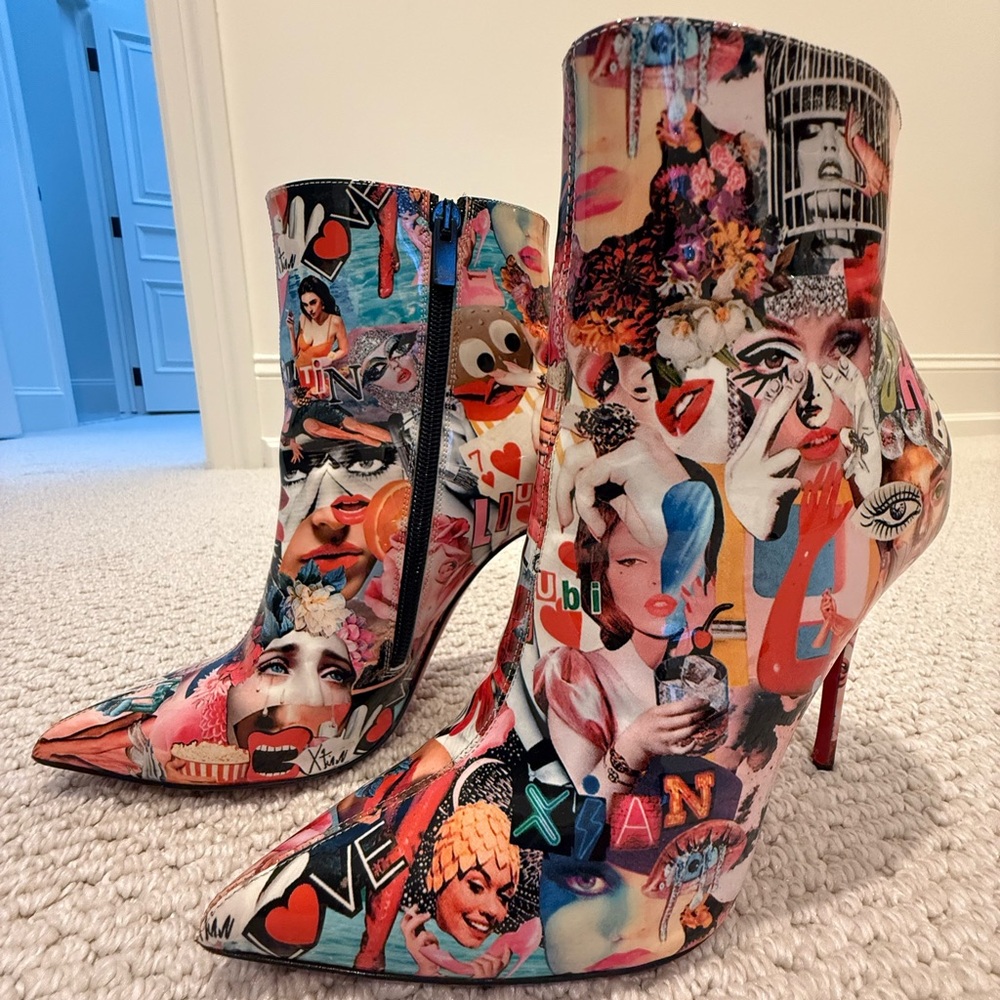 Christian Louboutin So Kate “Oh Xtian” 100 Bootie, Size 38